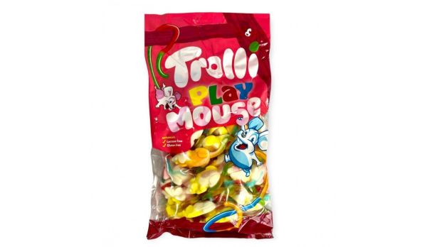 Жувальний мармелад Trolli Мишки (Playmouse) асорті фруктових смаків 1кг у великому пакеті