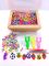 Набір резинок для плетіння браслетів Fashion loom bands 3500 шт великий різнобарвний набір для творчості з підвісками та намистинами в коробці