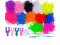 Набір резинок для плетіння браслетів Loom Bands Set 2400 шт великий набір для дитячої творчості 12 кольорів з рогатками, гачками та кліпсами