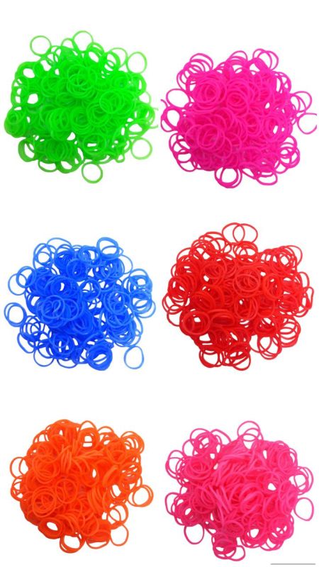 Набір резинок для плетіння браслетів Loom Bands Set 2400 шт великий набір для дитячої творчості 12 кольорів з рогатками, гачками та кліпсами