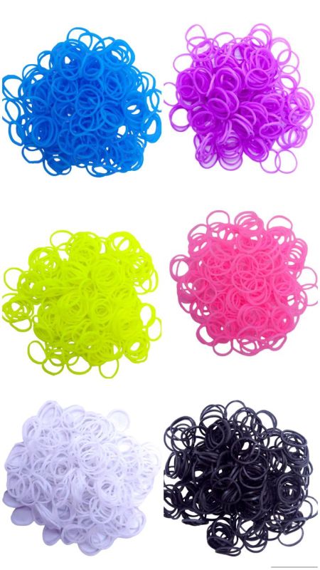 Набір резинок для плетіння браслетів Loom Bands Set 2400 шт великий набір для дитячої творчості 12 кольорів з рогатками, гачками та кліпсами