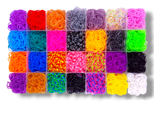 Набір резинок для плетіння браслетів Fashion loom bands set 12000 шт великий набір для творчості