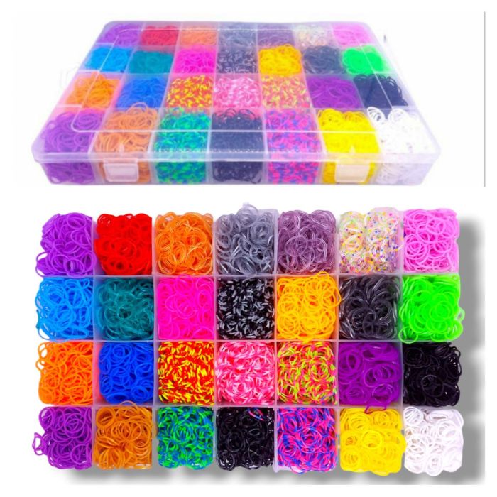 Набір резинок для плетіння браслетів Fashion loom bands set 12000 шт великий набір для творчості