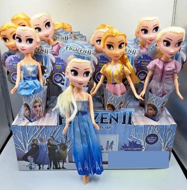 Набір шарнірних ляльок "Мультигерої" (Крижане серце / Frozen II) 23 см в індивідуальних конвертах — 12 шт. у шоу-боксі