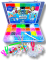 Набір резинок для плетіння браслетів Fashion loom bands set 5000 шт великий набір для творчості з розбірним верстатом, металевим гачком та літерами