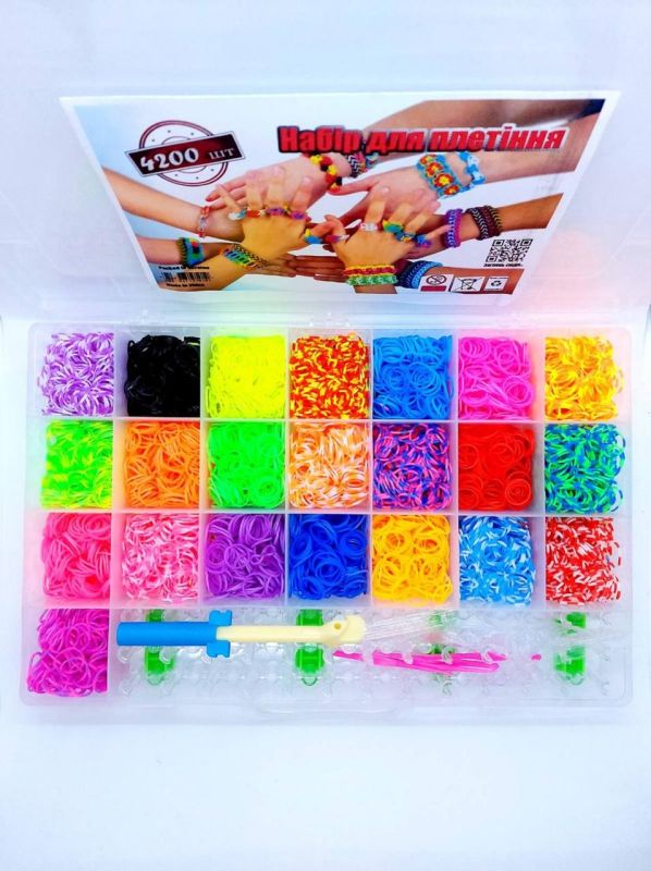 Набір резинок для плетіння Loom Bands 4200 шт. з верстатом