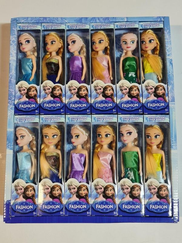 Набір дитячих міні-ляльок "Крижане серце 2" (Frozen 2) 16х4 см — 24 шт. у великій подарунковій коробці-планшеті