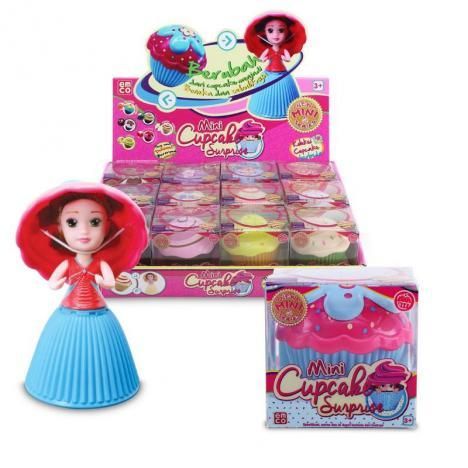 Дитяча іграшка-сюрприз Лялька-міні капкейк Mini Cupcake Surprise ароматизована 8.5 см — 12 шт. у картонному шоу-боксі