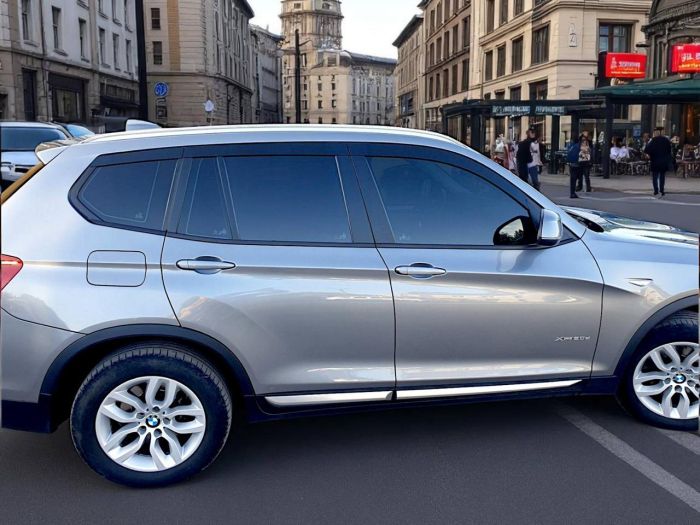 Дефлектори вікон аеродинамічні плоскі (вітровики) для BMW X3 F25 (2010-2017р)