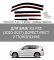 Дефлектори вікон аеродинамічні плоскі (вітровики) для BMW X3 F25 (2010-2017р)