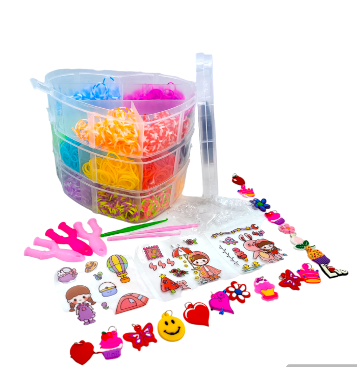 Набір резинок для плетіння Loom Bands 4000 шт. «Серце»